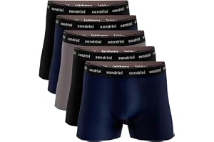 Kit 5 Cuecas Boxer Sandrini Masculina Algodão Cores Sortidas Conforto