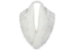 LA CARRIE Women's Faux Fur Collar Scarf Wrap Cold Winter Warmer