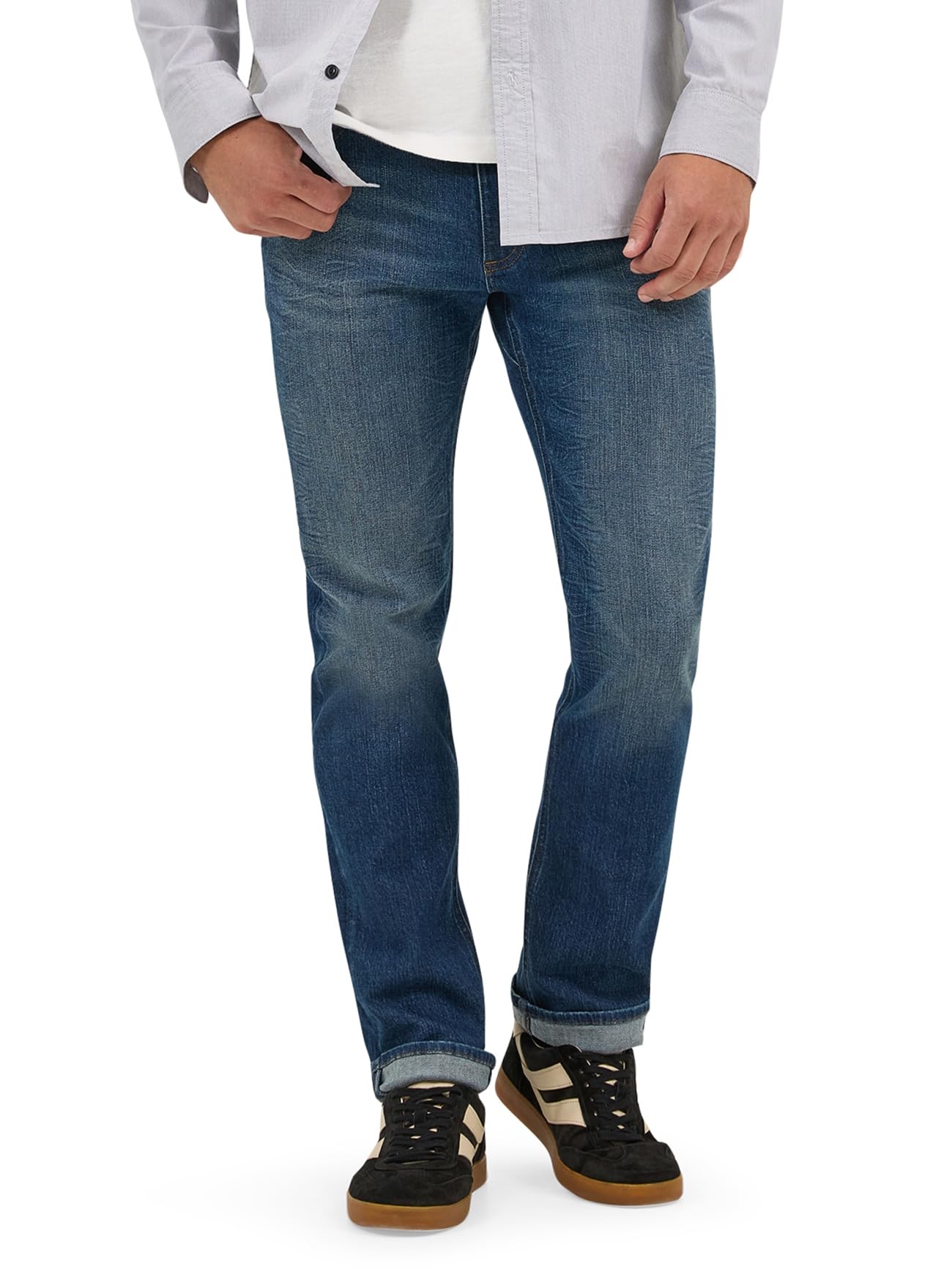 Lee Men’s X Move Slim Straight Jean, Timber, 32W x 30L