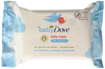 Baby Dove Baby Wipes - 50 Pieces (Rich Moisture)