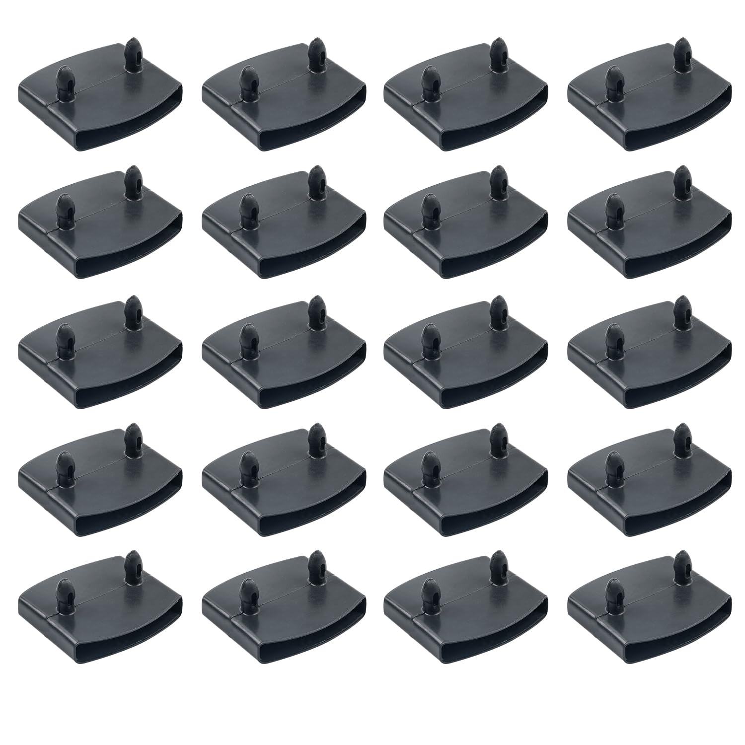 Sgehai 20 Pcs bed slats, replacement bed slat center clip,plastic bed slat holders caps 55mm,for double/single bed and king size replacement support ends cap