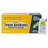 CareAll Triple Antibiotic Ointment (144 Pack), 0.9gr Foil Packet. First Aid Ointment That Prevents Infection in Minor Cuts, Scrapes, and Burns