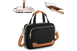 HavenMinds Bible Cover Case for Women,Bible Case with Bible Holder,Extra Large Bible Covers for girls,Bible Bag with Detachable Shoulder Strap,Leather Bible Carrying Case,Bible Study bag Book Covers