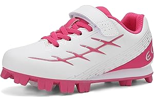 EQW Kids Baseball Cleats for Boys & Girls Softball Cleats | Comfortable, Non-Slip, Durable | Little Kid to Youth