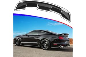 AAriguthel Rear Spoiler Wing Compatible with 2015-2023 Mustang V6/V8/Shelby/GT/EcoBoost 2-Door Coupe Models GT500 GT350 Style ABS Rear Trunk Spoiler