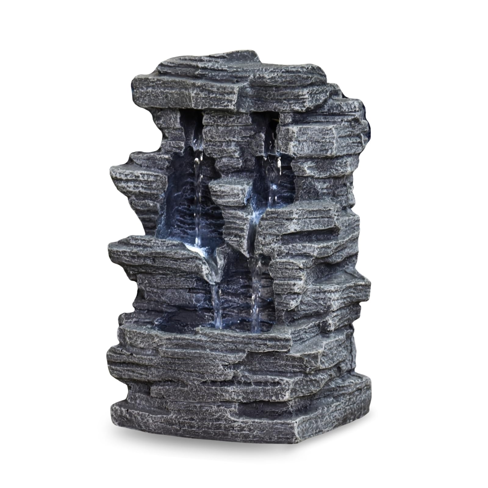 Zen Light Grand Canyon SCFR150 Water Feature Nature, Grey Stone, 19 x 16 x 28 cm