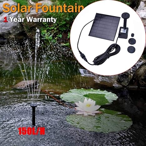 Amazon Co Jp Zaihw 鳥の浴室の太陽電池パネルのキットのための1 2w太陽噴水の水ポンプ小さい池 テラスの庭の正方形のための屋外の噴水 ホーム キッチン