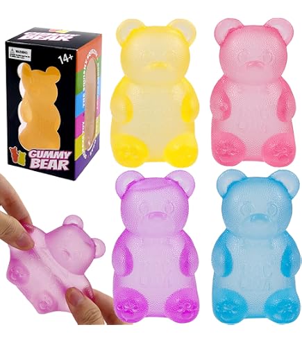 : Schylling NeeDoh Gummy Bear - Sensory Fidget Toy With Jelly...