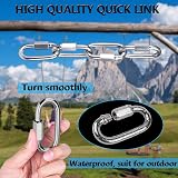 Ekunbuy 304 Stainless Quick Link 3/16 in Heavy Duty Locking Clip six pack view 6