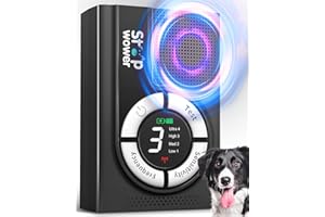 AUBNICO Anti Barking Device, 50FT Dog Barking Control Devices, 3 Levels Dog Bark Deterrent Device for Outdoor/Indoor, Rechargeable Bark Dog Deterrent Bark Box Stop Neighbors Dog from Bark