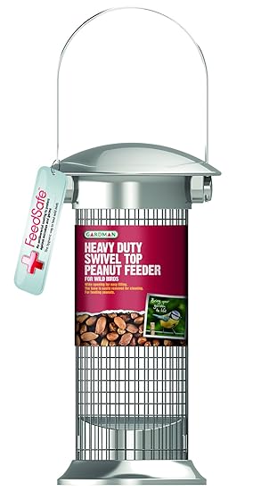 Heavy Duty Swivel Top Peanut Feeder Amazon Co Uk Pet Supplies