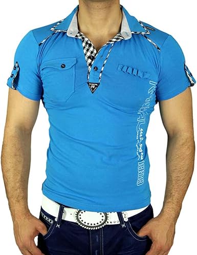 camisa polo turquesa