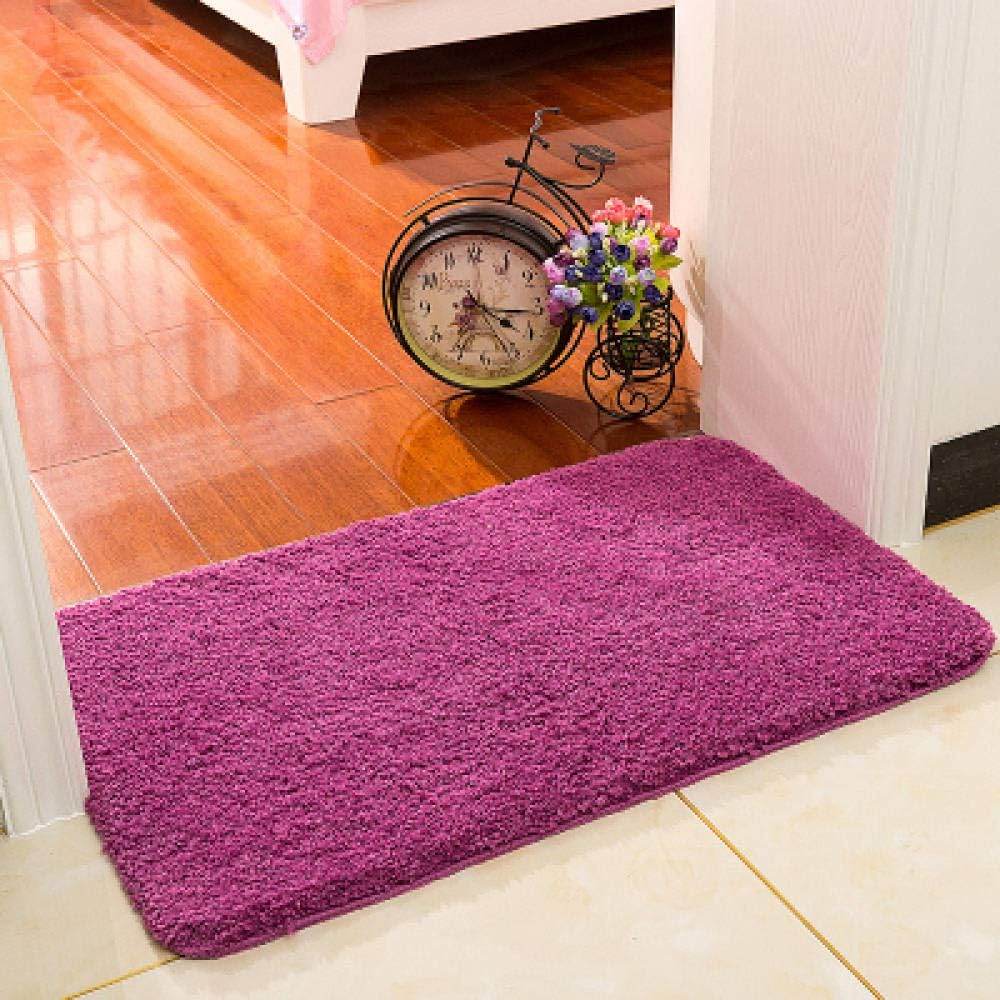 QJHOMO Groen badkamertapijt, aardbeien, badmat, antislip, wasbaar, badmat, kleurrijk, zachte microvezel, douchemat, absorberend, badkamertapijt, 45 x 65 cm