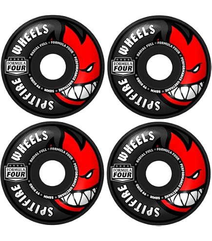 Amazon.com : Spitfire Formula Four Conical Full Skateboard Wheels