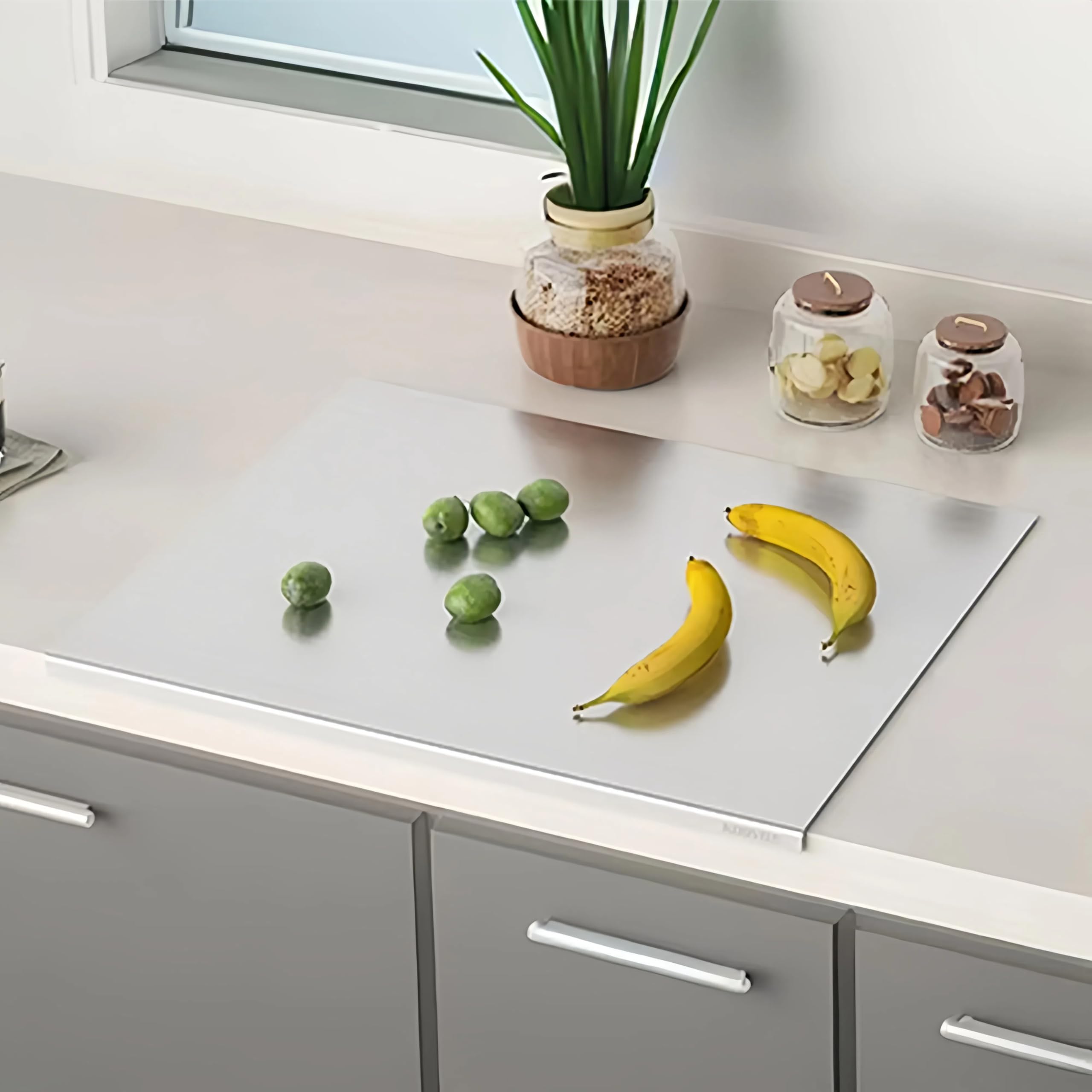 KORVOS Stainless Steel Cutting Board, 15.7" x