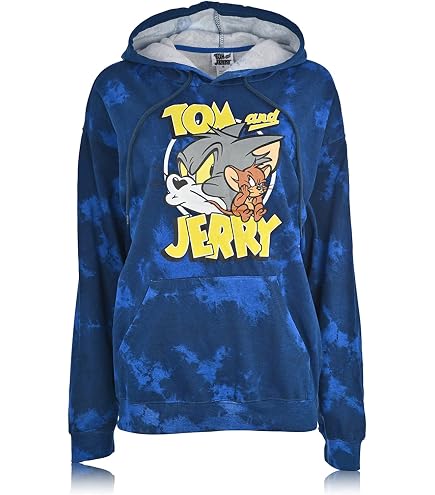 Amazon.com: Tom and Jerry Tongue Out Pullover Hoodie : Clothing