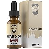 Crafted Beards Beard Oil Beard Oil Conditioner - Leave Your Beard Feeling Amazing - All Natural Ingredients - No Residue - Mustache Oil - 1oz - Made in the USA (Tobacco Vanilla)
