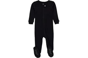 Leveret Kids Pajamas Baby Boys Girls Footed Pajamas Sleeper 100% Cotton Striped (Size 6-12 Months-5 Toddler)