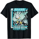 Sonic The Hedgehog Silver The Hedgehog Racing Poster T-Shirt