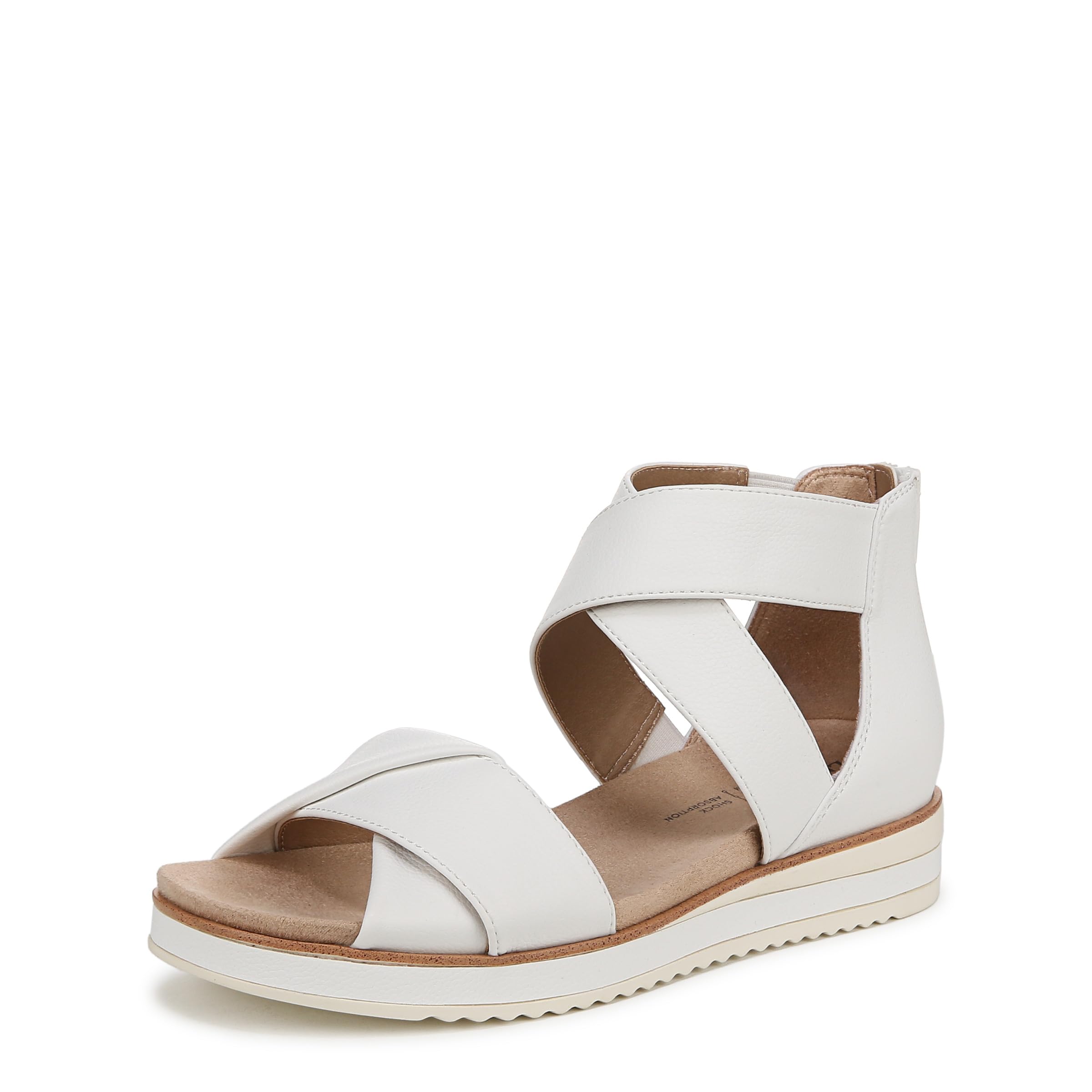 LifeStride Womens Zoom Sandal Bright White 6 W