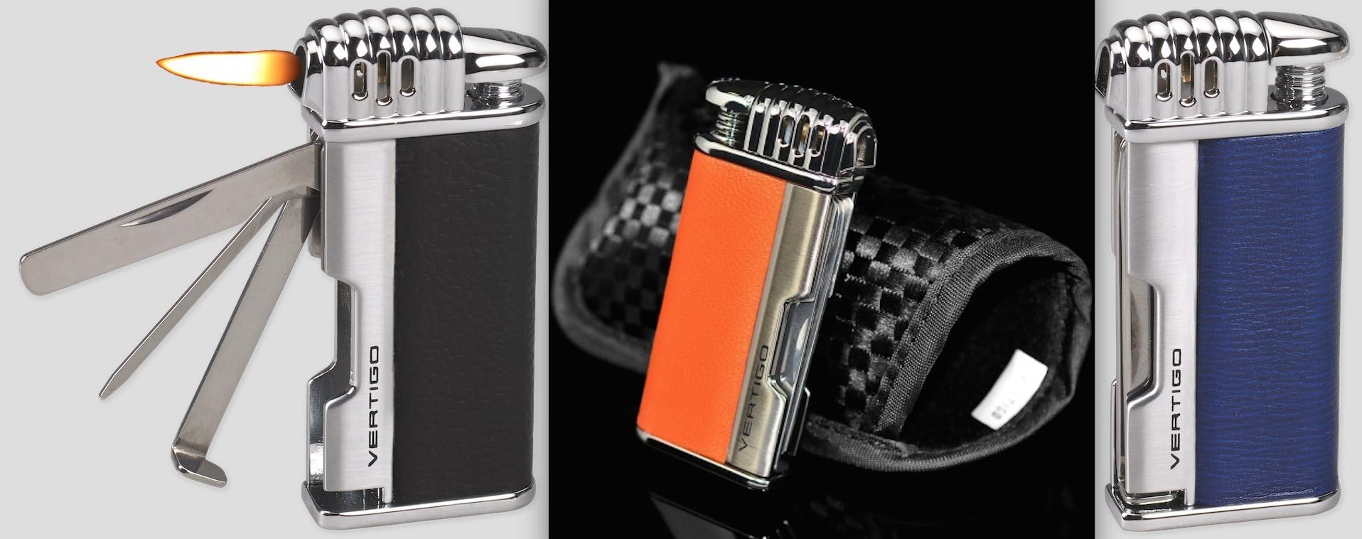 Vertigo Lotus Puffer Pipe Lighter Horizontal Flame Pipe Tools Lifetime Warranty
