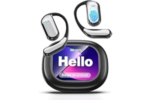 DIUJZLD AI Translation Earbuds Real Time, 169 Languages & 8 Offline Modes, 60H Playtime Language Translator Earbuds, Audifonos Traductores Inglés Español for Travel Business Learning(Black)