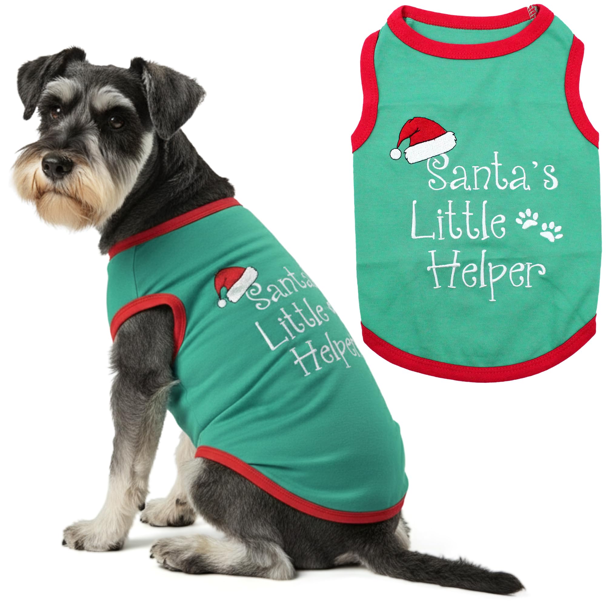 Parisian Pet Santa's Little Helper Dog T-Shirt, 3X-Large