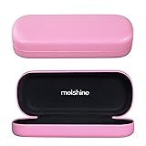 molshine Hard Shell PU Leather Glasses Case,Travel