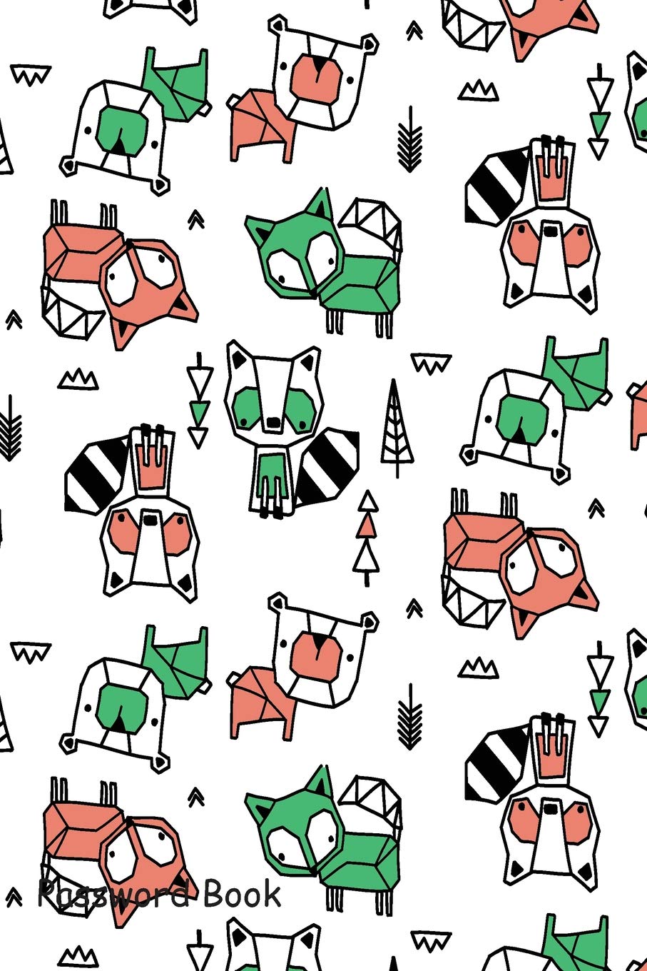 Password Book: Include Alphabetical Index With Fox Hand Drawn