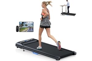 COZYINN Walking Pad with Incline, Walking Pad Treadmill 300lb Capacity, [Voice Control] Under Desk Treadmill Works with ZWIFT KINOMAP WELLFIT APP, 2.5HP Running Pad Small Treadmill for Home Office Apartment