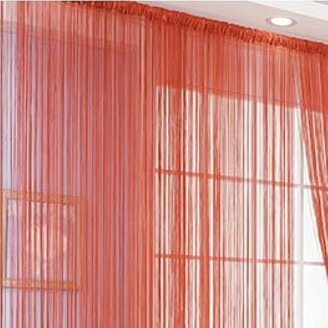 Amazon Adossy ひも カーテン ストリング ライン のれん 上品 装飾 カット可能 薄い ストレート さらさら 飾り物 すだれ 間仕切り 幅 100 高さ 0 Cm インペリアルレッド のれん オンライン通販