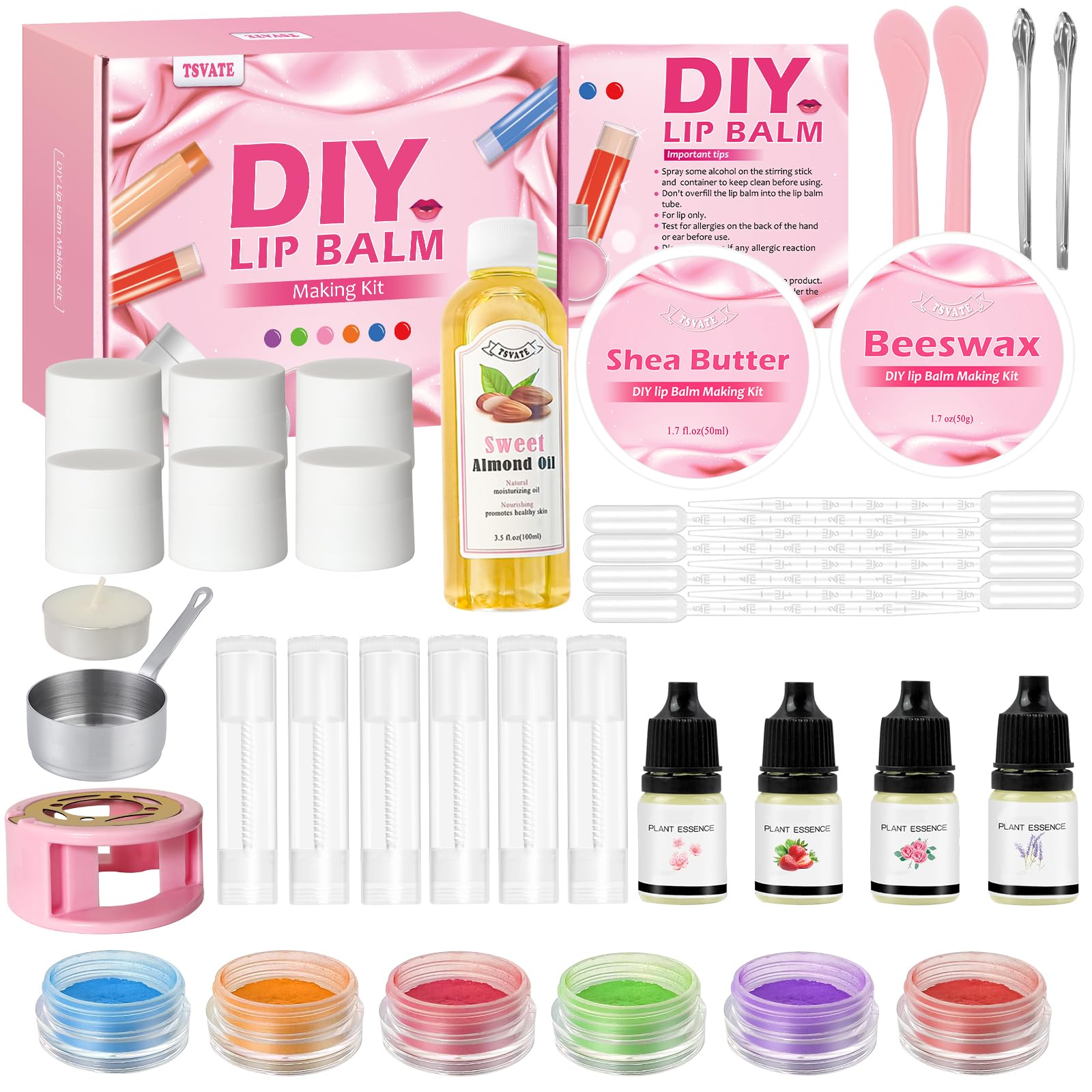 Mua DIY Lip Balm Kit, 47Pcs Lip Balm Making Kit for Kids, Make Your Own