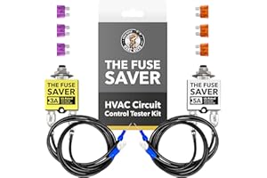 LEAK SAVER HVAC Guys - The Fuse Saver | HVAC Circuit Tester | 3 AMP & 5 AMP Fuses | Fuse Tester for Circuit Breaker - UL Rated 24V AC/DC & 125/250V AC