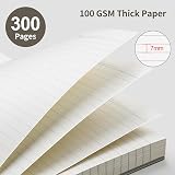 EMSHOI A4 Notebook 300 Pages Spiral 100gsm PVC Cover 21.5x27.9cm Coffee view 3