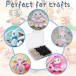 Vanblue Safety Eyes 260PCS 10mm Plastic Black Craft