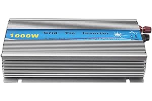 YINZINR 1000W Grid Tie Inverter, 10.8-32V DC Input 110V AC Output Grid Tie MPPT Pure Sine Wave for 18V Solar Panel