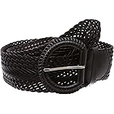 Beltiscool 2 Inch Wide Genuine Leather Braided Woven Round Belt