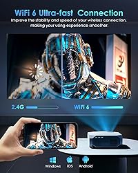 YOWHICK 4K Projector with WiFi and