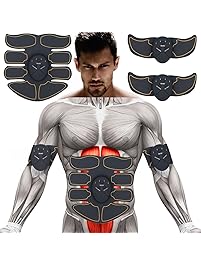 SPORTMAO Abs Stimulator Ultimate Abs Stimulator Ab Stimulator Abs Stimulator Men Toning Belt EMS ABS Toner Fitness Equipment Abdomen/Arm/Leg Training Slimming Body Pad Abdominal