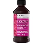 LorAnn Oils Raspberry Emulsion &amp; Flavoring For Baking | Better Than Raspberry Extract For Cookies, Cakes, Drinks, Icing, Pasteries - Gluten Free, Water-Based, USA-Made, 4 Fl Oz