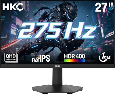 27 Zoll Gaming Monitor 240Hz(oc to 275hz) Fast IPS QHD 1440p 1ms HDR400