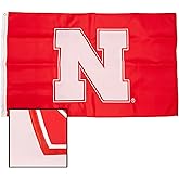 Desert Cactus University of Nebraska Flag – 3x5 Ft Embroidered Nylon Banner for Indoor/Outdoor Use, Cornhuskers Design, for Events and Home Décor (Embroidered 1)