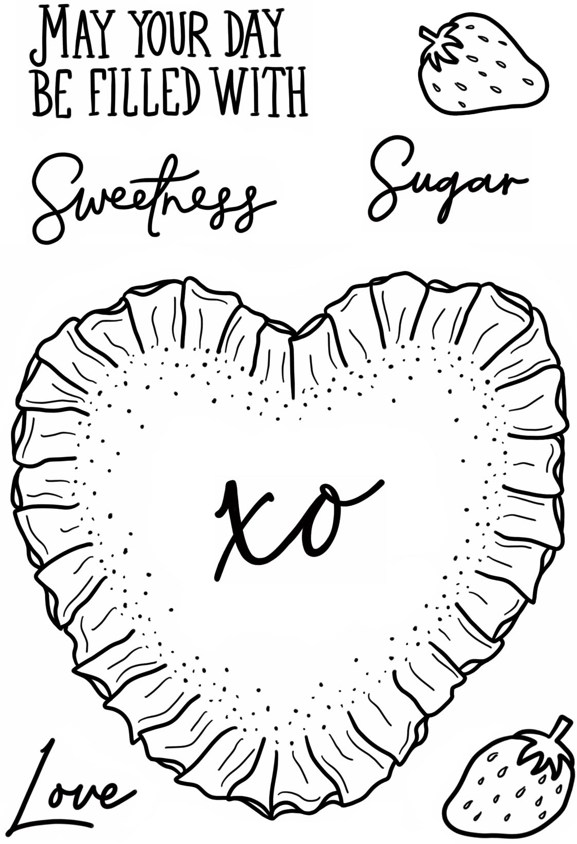 Creative Expressions Sam Poole-Sweetness Heart-Clear Stamp Set, 4 x 6 inches