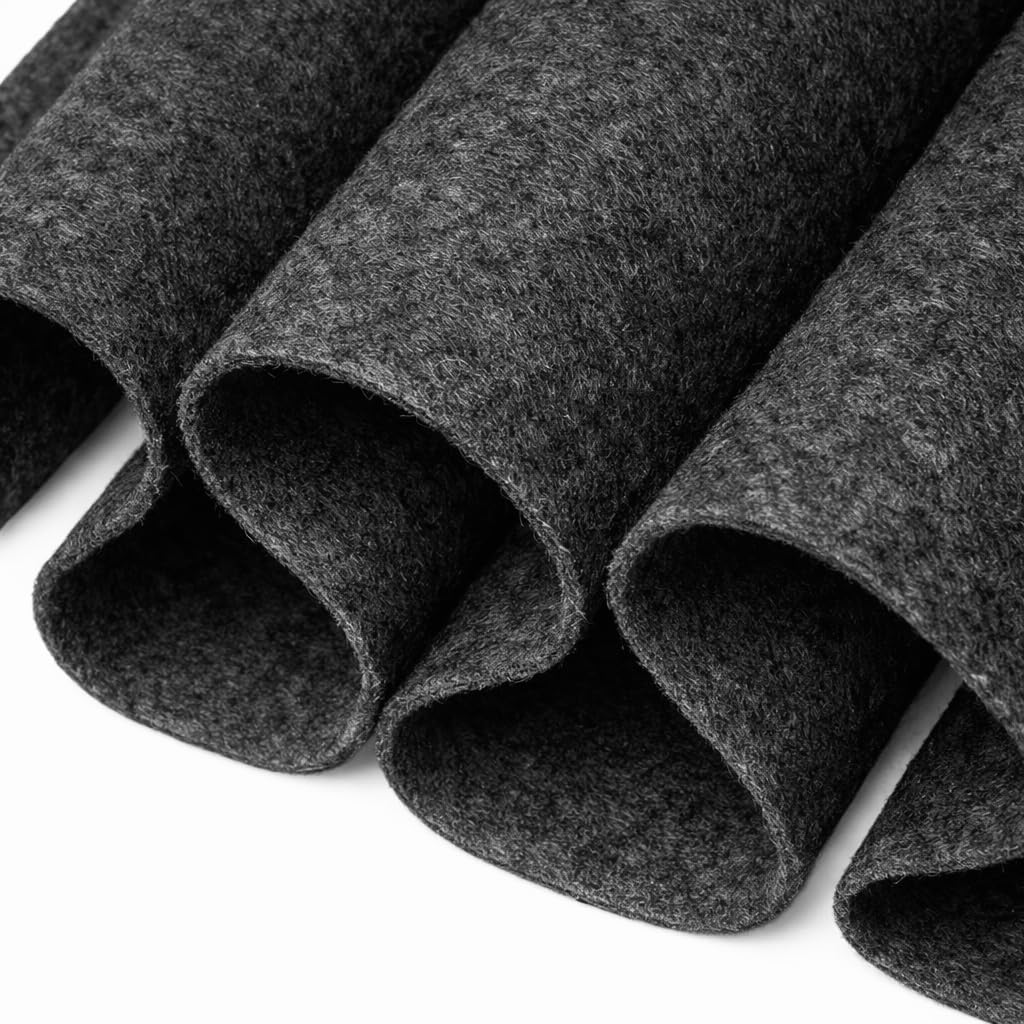 FabricLA Craft Felt Fabric - 72" Inch (182 cm) Wide & 1.6mm Thick Felt Fabric by The Yard - Charcoal, 1 Yard (90 CM / 0.9 Meter) — image 1