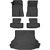 for Ford Mustang Floor Mats 2026 2025 2015-2024 Convertible/Coupe/GT/EcoBoost Models (NOT for Mach-E Models),Car Mats for Ford Mustang All Weather Floor Mats Cargo Liner Accessories 2015-2026