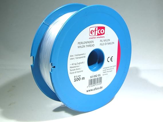 efco Zugkraft Gewinde, Polyamid, transparent, 40 kg, 1 mm Durchmesser, 100 m