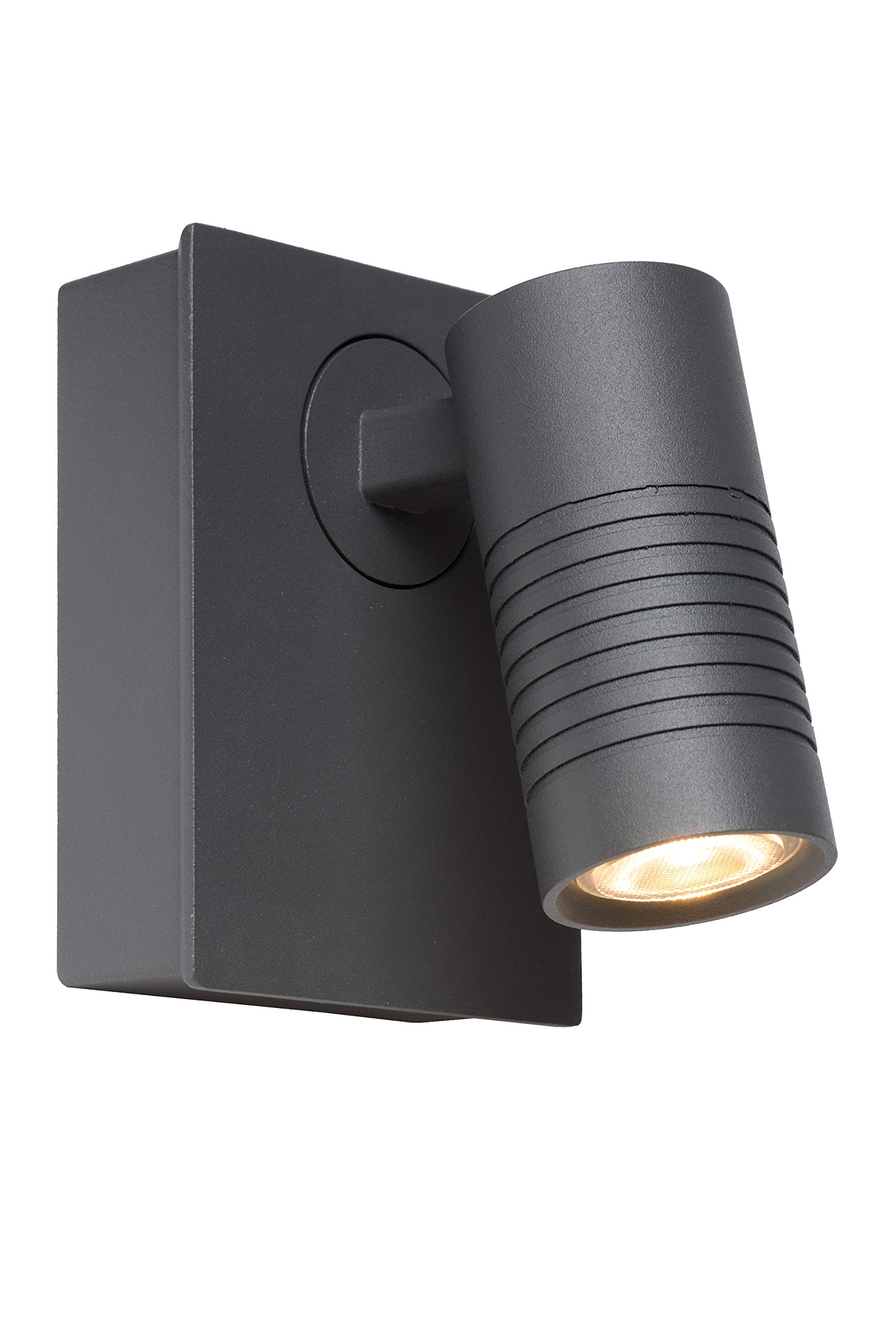 Lucide BRAN - Wall Spotlight Outdoor - LED Dim. - 1x7W 2700K - IP54 - Anthracite