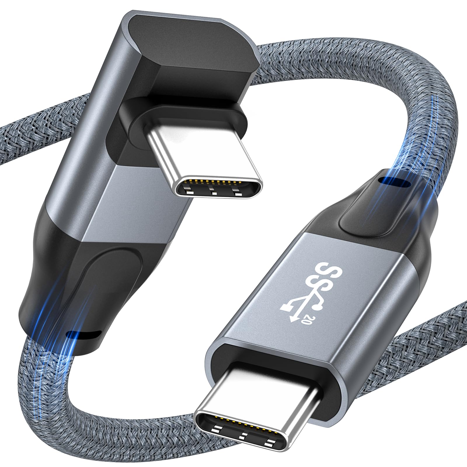Usb C Video 4k Cavo USB C ZeroneTeck 2 Pack 1 8m 20Gbps 100W Usb C Video 4k Cavo USB C ZeroneTeck 2 Pack 1 8m 20Gbps 100W