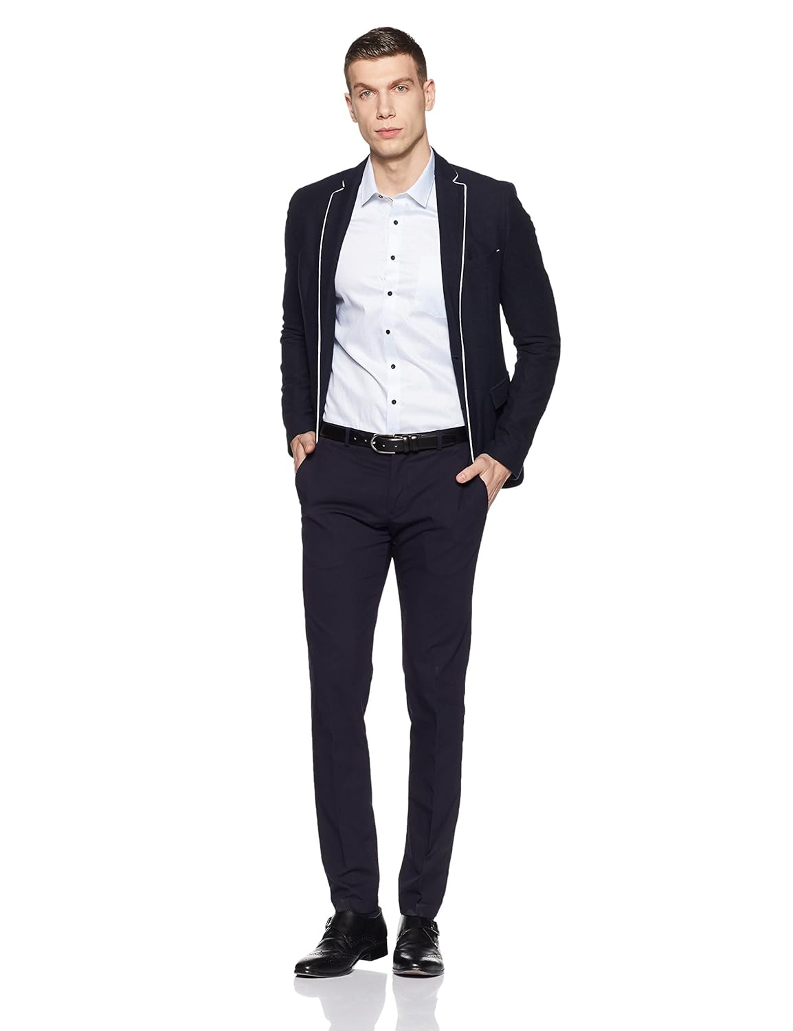 van heusen men's plain slim fit formal shirt