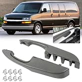 Dtomi Interior Door Pull Handle Pair for Chevy GMC Express Savana 2003-2019 | Compatible with 1500, 2500, 3500 Replaces# 10388387, 10388386, 10388390, 15817114, 25750064, 10388389 (2Pair)